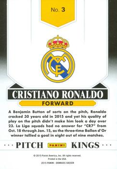 2015 Donruss - Pitch Kings Bronze Press Proof #3 Cristiano Ronaldo Back