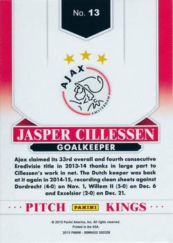 2015 Donruss - Pitch Kings Gold Press Proof #13 Jasper Cillessen Back