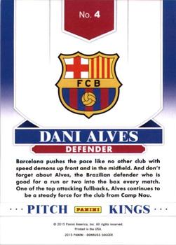 2015 Donruss - Pitch Kings Silver Press Proof #4 Dani Alves Back