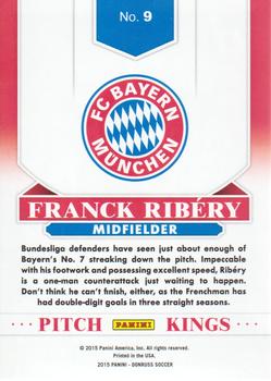 2015 Donruss - Pitch Kings Silver Press Proof #9 Franck Ribery Back