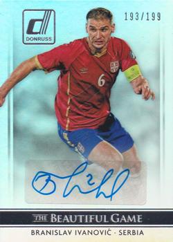 2015 Donruss - The Beautiful Game Signatures Silver #BG-BI Branislav Ivanovic Front
