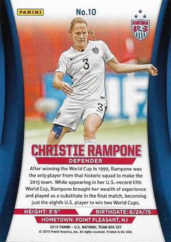2015 Panini U.S. National Team #10 Christie Rampone Back