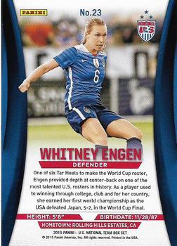 2015 Panini U.S. National Team #23 Whitney Engen Back