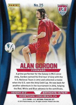 2015 Panini U.S. National Team #25 Alan Gordon Back