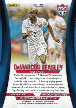 2015 Panini U.S. National Team #32 DaMarcus Beasley Back