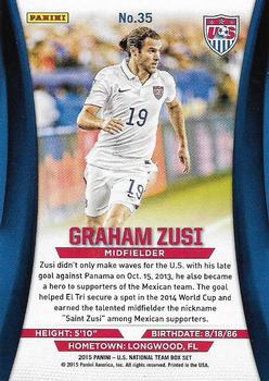 2015 Panini U.S. National Team #35 Graham Zusi Back