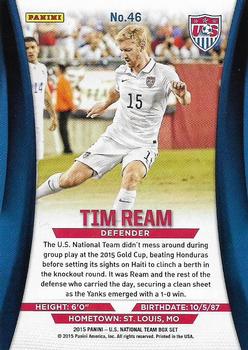 2015 Panini U.S. National Team #46 Tim Ream Back
