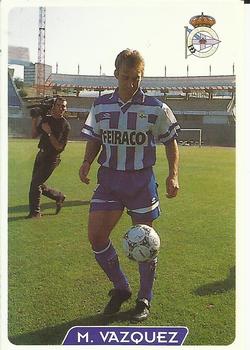 1995-96 Mundicromo Sport Las Fichas de La Liga - Ultima Hora #34 M. Vazquez Front