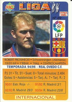 1995-96 Mundicromo Sport Las Fichas de La Liga - Ultima Hora #69 Prosinecki Back