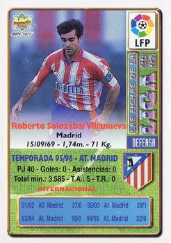1996-97 Mundicromo Sport Las Fichas de La Liga #6 Solozabal Back