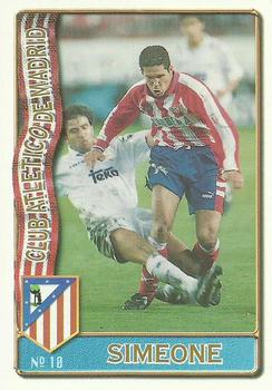 1996-97 Mundicromo Sport Las Fichas de La Liga #10a Simeone Front