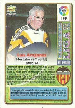 1996-97 Mundicromo Sport Las Fichas de La Liga #20 L. Aragones Back