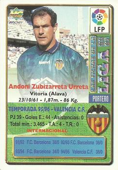 1996-97 Mundicromo Sport Las Fichas de La Liga #21 Zubizarreta Back