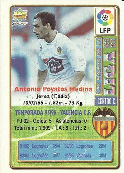 1996-97 Mundicromo Sport Las Fichas de La Liga #32 Poyatos Back