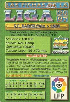 1996-97 Mundicromo Sport Las Fichas de La Liga #37 Escudo Back