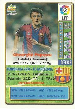 1996-97 Mundicromo Sport Las Fichas de La Liga #44 Popescu Back
