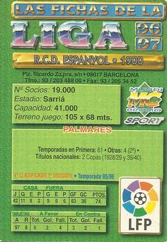 1996-97 Mundicromo Sport Las Fichas de La Liga #55 Escudo Back