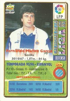 1996-97 Mundicromo Sport Las Fichas de La Liga #62b Nando Back