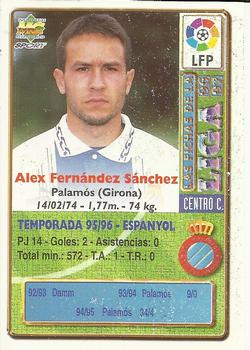 1996-97 Mundicromo Sport Las Fichas de La Liga #68b Alex Back