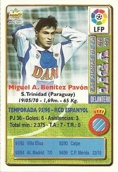 1996-97 Mundicromo Sport Las Fichas de La Liga #70 Benitez Back