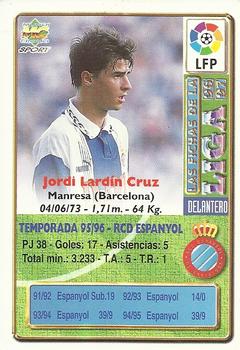 1996-97 Mundicromo Sport Las Fichas de La Liga #72 Lardin Back