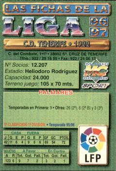 1996-97 Mundicromo Sport Las Fichas de La Liga #73 Escudo Back