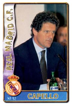 1996-97 Mundicromo Sport Las Fichas de La Liga #92 Fabio Capello Front