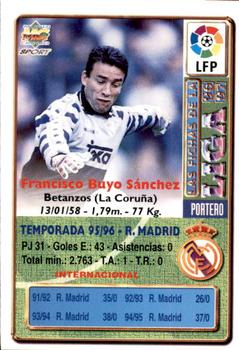 1996-97 Mundicromo Sport Las Fichas de La Liga #93 Francisco Buyo Back