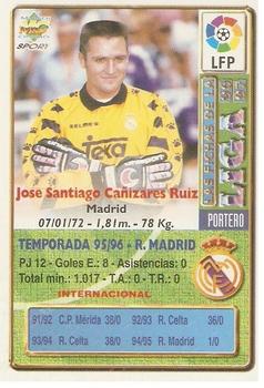 1996-97 Mundicromo Sport Las Fichas de La Liga #94 Canizares Back