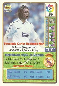 1996-97 Mundicromo Sport Las Fichas de La Liga #100 Redondo Back
