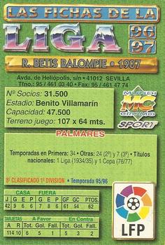 1996-97 Mundicromo Sport Las Fichas de La Liga #127 Escudo Back