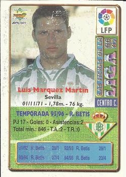 1996-97 Mundicromo Sport Las Fichas de La Liga #136a Marquez Back