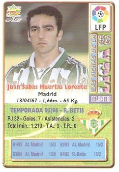 1996-97 Mundicromo Sport Las Fichas de La Liga #143 Sabas Back