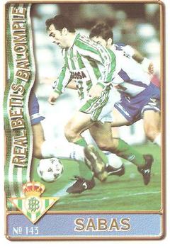 1996-97 Mundicromo Sport Las Fichas de La Liga #143 Sabas Front