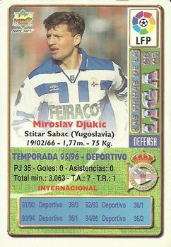 1996-97 Mundicromo Sport Las Fichas de La Liga #154 Djukic Back