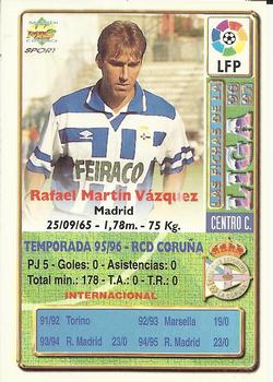 1996-97 Mundicromo Sport Las Fichas de La Liga #156 Martin Vazquez Back
