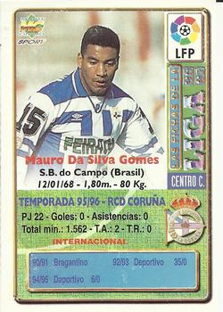 1996-97 Mundicromo Sport Las Fichas de La Liga #160 Mauro Silva Back