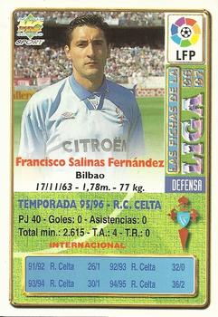1996-97 Mundicromo Sport Las Fichas de La Liga #187 Patxi Salinas Back