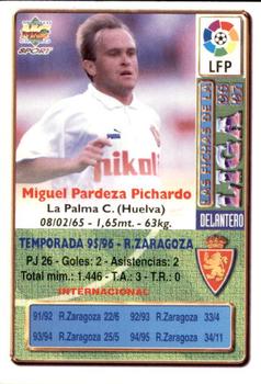 1996-97 Mundicromo Sport Las Fichas de La Liga #213 Pardeza Back