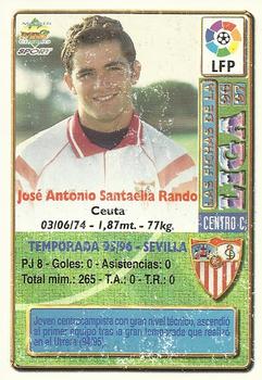 1996-97 Mundicromo Sport Las Fichas de La Liga #246 Santaella Back