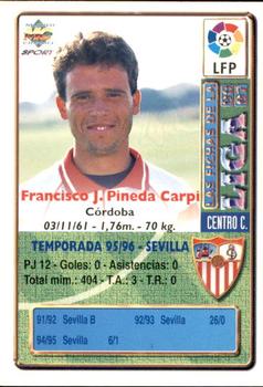 1996-97 Mundicromo Sport Las Fichas de La Liga #248 Pineda Back