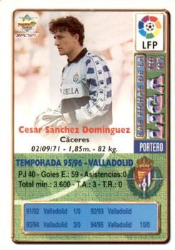 1996-97 Mundicromo Sport Las Fichas de La Liga #273a Cesar Back