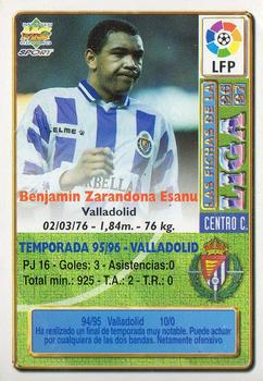 1996-97 Mundicromo Sport Las Fichas de La Liga #283a Benjamin Back