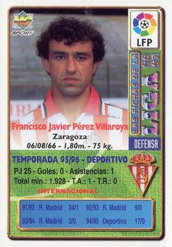 1996-97 Mundicromo Sport Las Fichas de La Liga #320 Villarroya Back