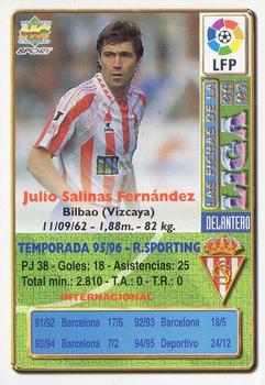 1996-97 Mundicromo Sport Las Fichas de La Liga #323 Julio Salinas Back