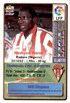 1996-97 Mundicromo Sport Las Fichas de La Liga #324 Yekini Back