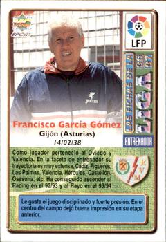 1996-97 Mundicromo Sport Las Fichas de La Liga #326 Paquito Back