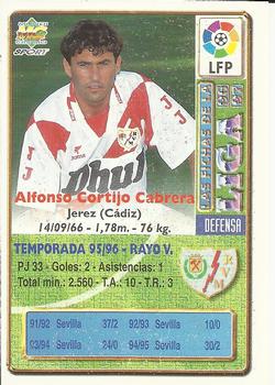 1996-97 Mundicromo Sport Las Fichas de La Liga #337 Cortijo Back