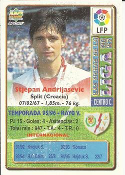 1996-97 Mundicromo Sport Las Fichas de La Liga #339 Andrijasevic Back