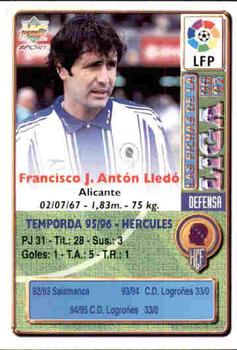 1996-97 Mundicromo Sport Las Fichas de La Liga #348a Anton Back